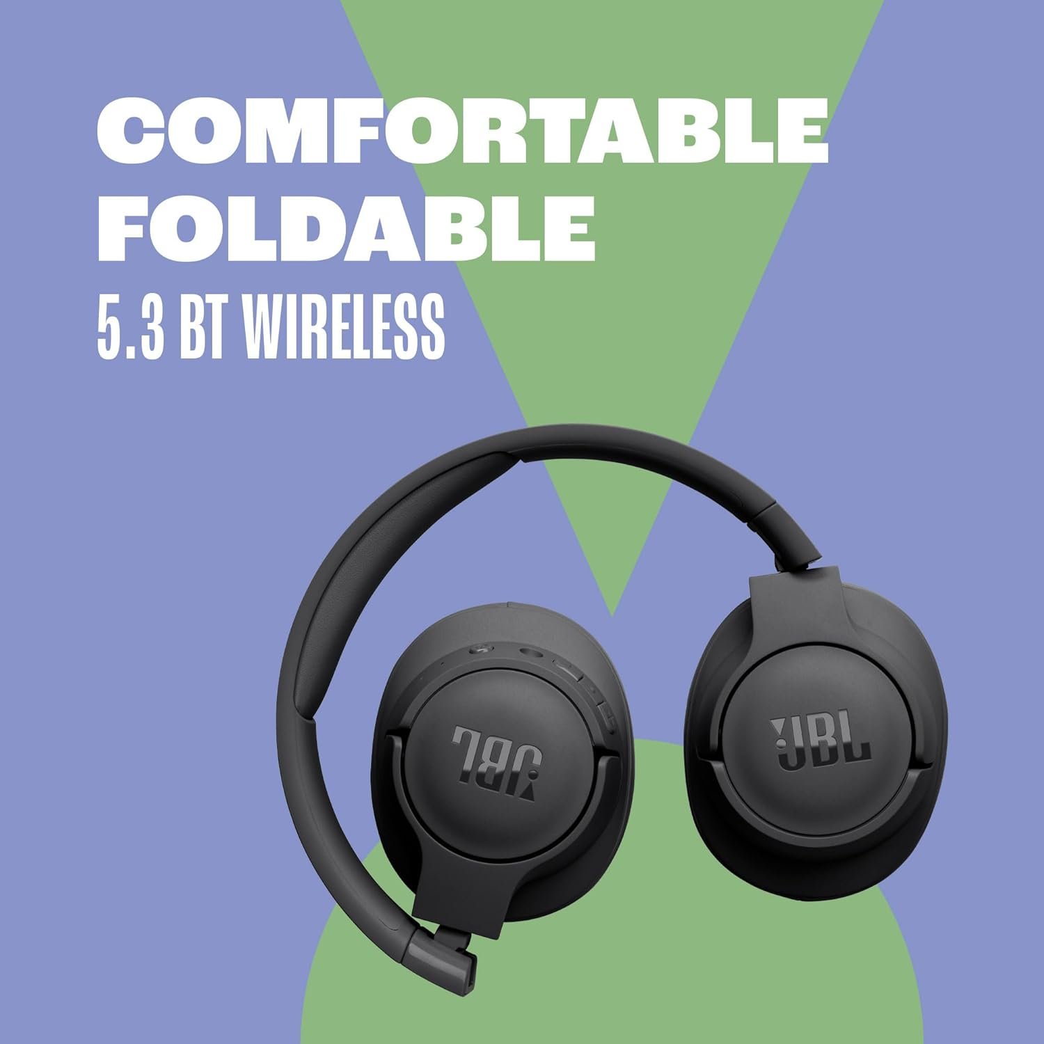 JBL Tune 720BT - Wireless Over-Ear Headphones with JBL Pure Bass Sound, Bluetooth 5.3, Up to 76H Battery Life and Speed Charge, Lightweight, Comfortable and Foldable Design (Black) - Image 4