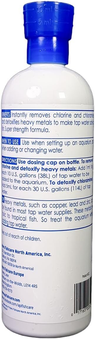 API TAP WATER CONDITIONER Aquarium Water Conditioner 16-Ounce Bottle - Image 2