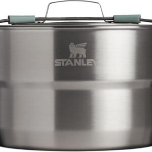 Stanley Wildfare Core 26-Piece Complete Camp Kitchen Cook Set | 4 qt Pot with Lid, 8in Fry Pan | 4 Table Settings, Plates, Bowls, Utensils | Camping Essentials for Your Camp Kitchen | BPA-Free