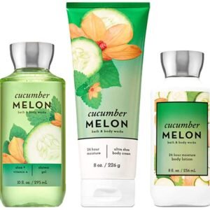 Bath & Body Works Signature Collection Cucumber Melon Gift Set ~ Body Cream ~ Shower Gel & Body Lotion. Lot of 3