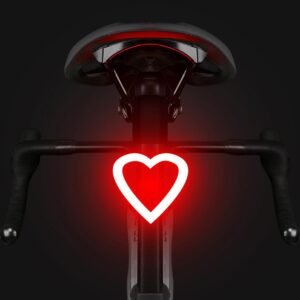 Rechargeable Bike Tail Light LED Bicycle Rear Light Cycling Night Essential Bright Seat Back Safety Lamp 5 Modes Warning Waterproof Flash MTB Light for Men Women Kids