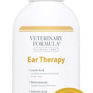 Veterinary Formula Clinical Care Ear Therapy, 4 oz. – Cat and Dog Ear Cleaner to Help Soothe Itchiness and Cleans The Ear Canal from Debris and Buildup That May Cause Infection