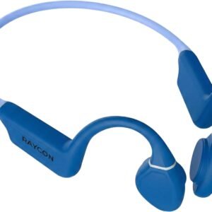 Raycon Bone Conduction Headphones Bluetooth – Open Ear Running Headphones, Sweat & Water-Resistant Earbuds with Mic for Sports & Workouts, 13hr Playtime (Blue)