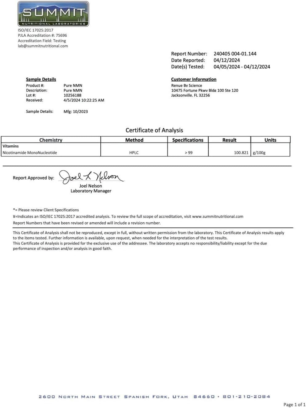 Renue By Science NMN Powder | 100g Fast Dissolve Powder Supplement | 500mg Nicotinamide Mononucleotide per Serving | Manufactured in the USA Third-Party Tested - Image 5
