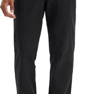 Men’s Golf Pants 30″/32″/34″ Lightweight Stretch Work Dress Office Travel Slacks Business Casual Trousers