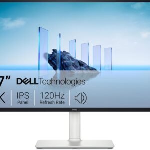 Dell 27 Plus 4K Monitor – S2725QS – 27-inch 4K (3840 x 2160) 120Hz 16:9 Display, IPS Panel, AMD FreeSync Premium, sRGB 99%, Integrated Speakers, 1500:1 Contrast Ratio, Comfortview – Ash White
