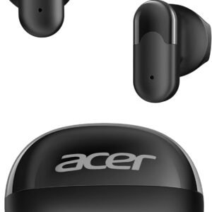acer Wireless Earbuds, Bluetooth 6.0 Headphones with 35H Playtime, 0.12oz Ultra-Light Ear Buds, 13mm Driver for Powerful Bass, Clear Calls Mic, Water&Dust Resistant Earphones for Office/Commute
