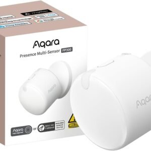 Aqara Presence Sensor FP300 Wireless 5-in-1 Motion Sensor with mmWave, PIR, Light, Temperature & Humidity Detection, Thread & Zigbee, Supports HomeKit, Home Assistant, Alexa, Google Home