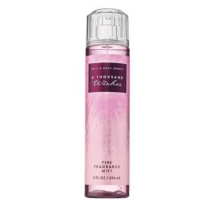 Bath & Body Works A Thousand Wishes Fine Fragrance Mist, Body Spray & Perfume for Women, Long-Lasting Personal Fragrance, Sparkling Prosecco & Peony Scent, 8 fl oz – 1 Pack