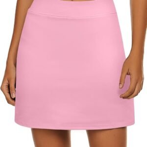 Ekouaer Women’s Active Performance Skort Lightweight Skirt for Running Tennis Golf Workout Sports