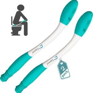 Fanwer Toilet Aids for Wiping Bottom – 15.7″ Long Reach Comfort Butt Wiper Tools – Bottom Buddy Wiping aid Self Assist for Men, Women, Disabled,Elderly,Pregnant,and Back Surgery Recovery (2 Pack)