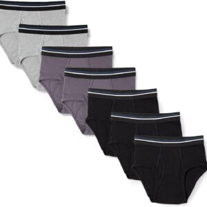 Amazon Essentials Men’s Cotton Breathable Tag-Free Briefs Underwear