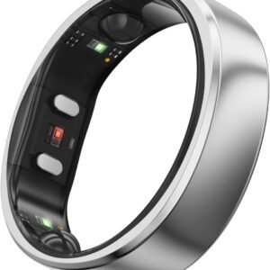 RingConn Gen 2, World’s First Smart Ring with Sleep Apnea Monitoring, No APP Subscription, 12-Day Battery Life, Stress/Heart Rate/Women’s Health Tracker, Android & iOS Compatible (Silver, Size 8)