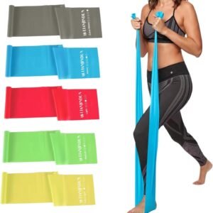 Lianjindun 5 Pcs Professional Resistance Bands. Latex-Free, Pilates Band, Work Out Bands, Stretch Bands for Working Out Women or Men, Exercise Bands Set for Pilates, Physical Therapy, Yoga