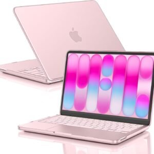 EooCoo for MacBook Neo Case 13 inch 2026 Model A3404, 100% Match Official Color, Anti-Fingerprint & Scratch & Crack, Sturdy Protective Hard Shell Cover Laptop Accessories, Blush Clear