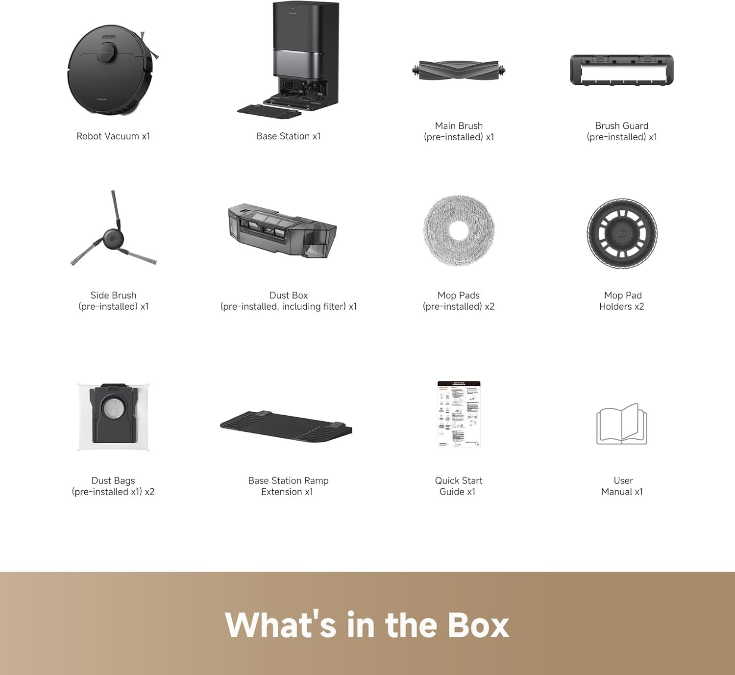 DREAME L40 Ultra Gen 2 Robot Vacuum and Mop with 25,000Pa Suction, Extendable Side Brush and Mop, All-in-One Self-Emptying & Cleaning Dock, Voice & App Control, Black - Image 9