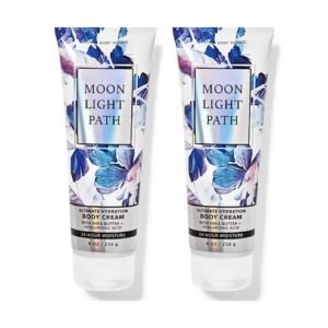 Bath & Body Works Ultimate Hydration Body Cream For Women 8 Fl Oz 2- Pack (8 Ounce (Pack of 2), Moonlight Path)