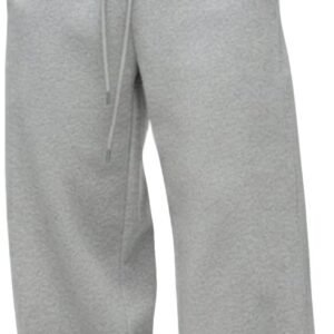 Men’s Baggy Sweatpants Heavyweight Fleece Wide Leg Drawstring Sweat Pants,Casual Lounge Joggers with Pockets Slacks
