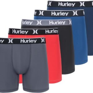 Hurley mens 5 Pack Stretch Boxer Briefs