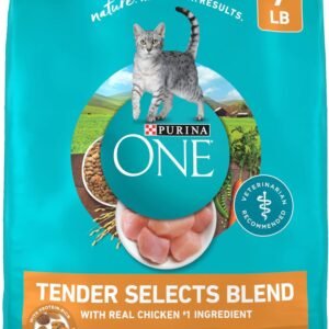 Purina ONE Natural Dry Cat Food, Tender Selects Blend With Real Chicken – 7 lb. Bag