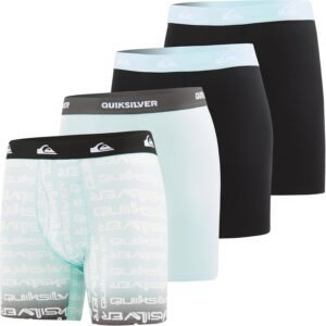 Quiksilver Mens Underwear 4 Pack Boxers for Men Supersoft Brushed Polyester Mens Boxer Briefs
