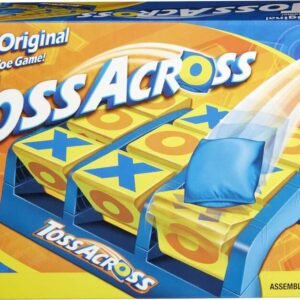 Mattel Games Toss Across Game, Beanbag Tic Tac Toe for 2 to 4 Players Ages 5 Years and Older