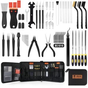 68Pcs 3D Printer Tools Kit with Storage Case, 3D Printer Accessories – Deburring Tool, 3D Printer Removing Scrapers, Metal Files, Brushes, Hand Drill, Tweezers, for Bambu Lab, Ender 3, Kobra, etc.