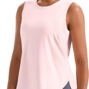 JOYSPELS Ice Silk Workout Tank Tops for Women Cool-Dry Sleeveless Loose Fit Yoga Shirts Athletic