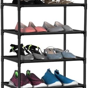 FIDUCIAL HOME 10 Tiers Shoe Rack 20-25 Pairs Sturdy Shoe Shelf