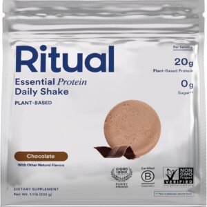 Ritual Vegan Protein Powder – 20g Pea Protein with BCAA Complete Amino Acid Profile – Supports Lean Muscle* – Plant-Based Protein – Tested for Heavy Metals – Sugar-Free