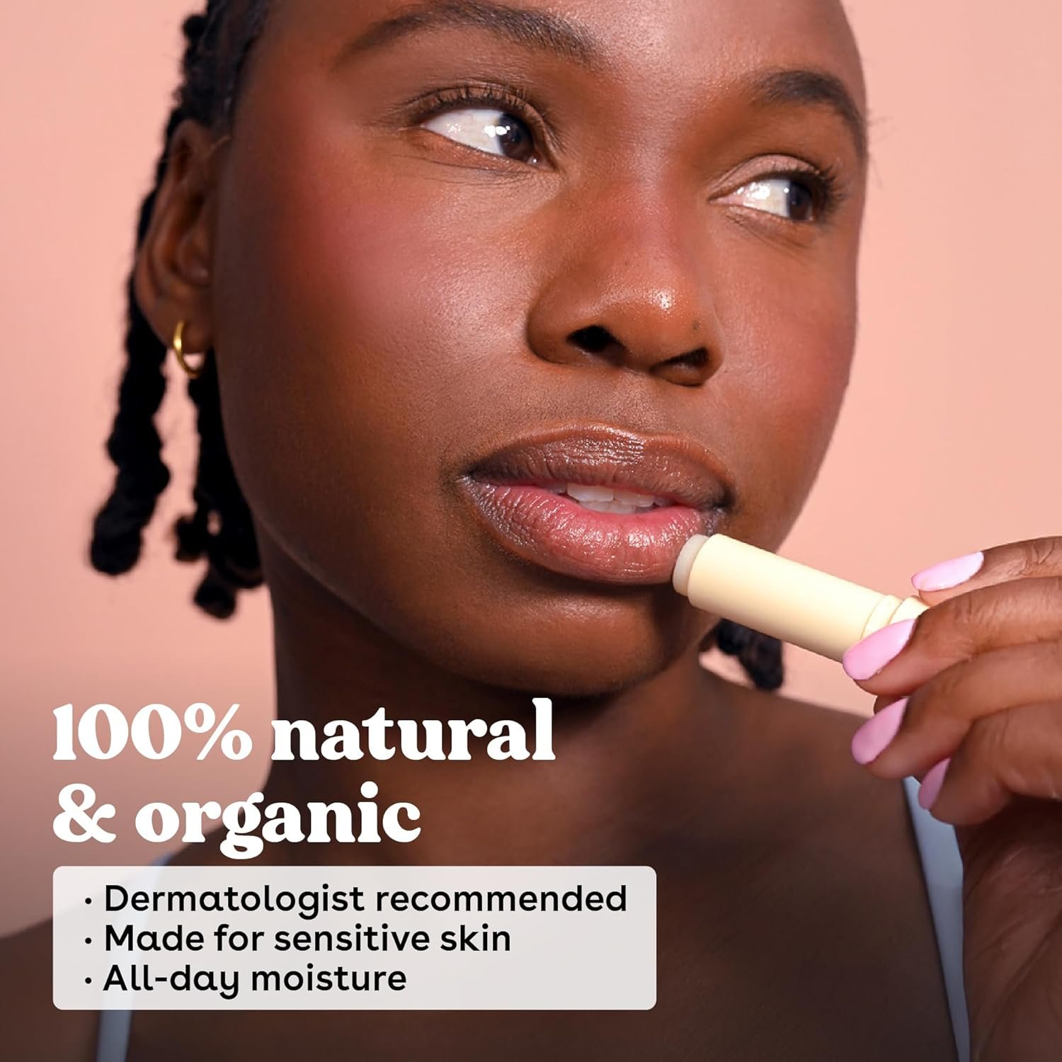 eos 100% Natural & Organic Lip Balm Sticks - Vanilla Bean, All Natural Lip Balm, All-Day Moisture, Dermatologist Recommended, 0.14 oz, 2-Pack - Image 3