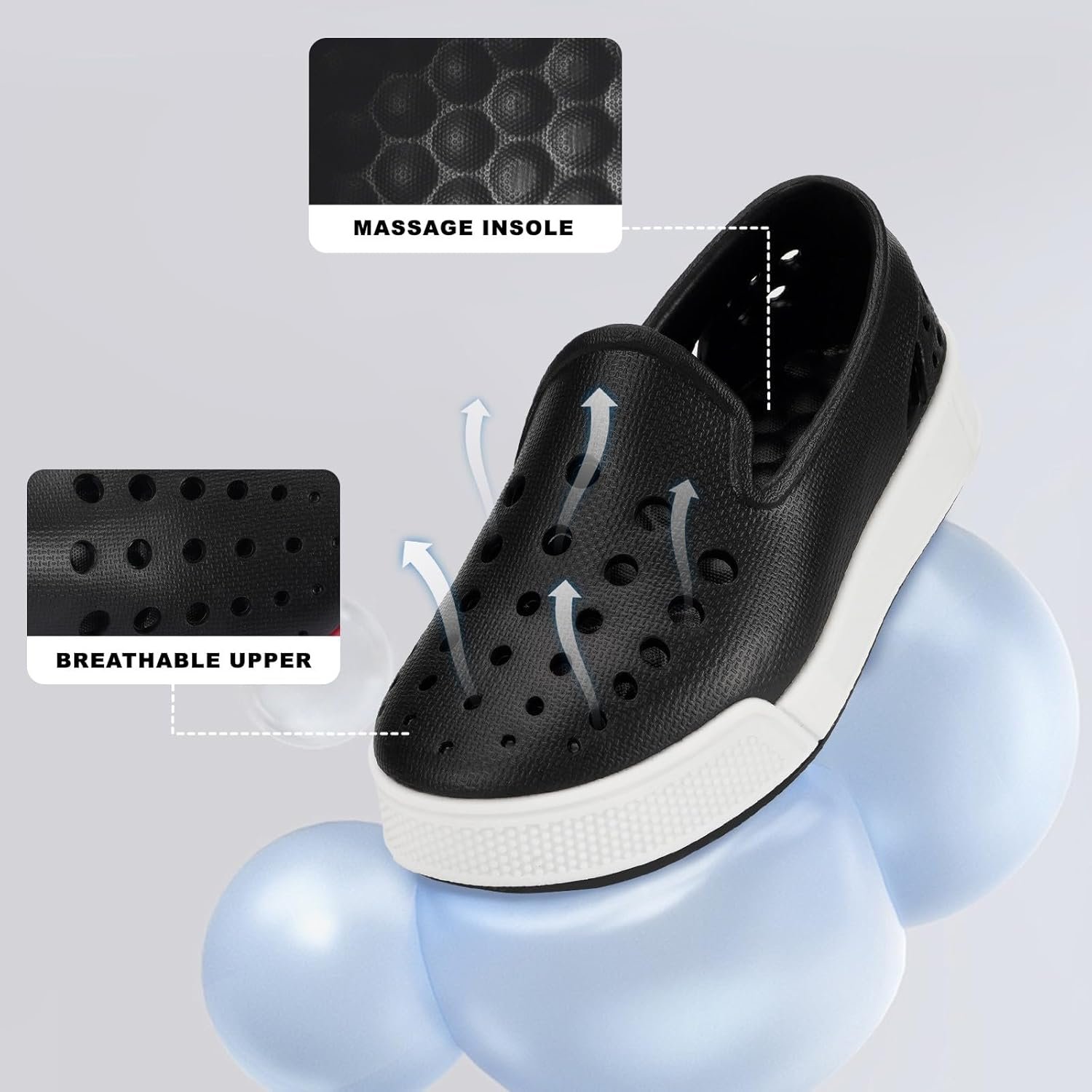 Eagsouni Kids Water Shoes Toddler Girls Boys Slip-On Sneakers Lightweight Breathable Sandals for Outdoor Indoor - Image 4