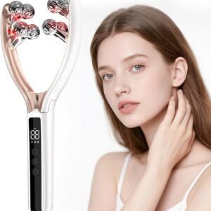 Doge&Vollar Facial Massager Face and Neck | Shaper & Slimmer for Women | Korean Skin Care | Lymphatic Contour Face Brush Face Roller Lymphatic Drainage | Rechargeable for Home & Travel Use