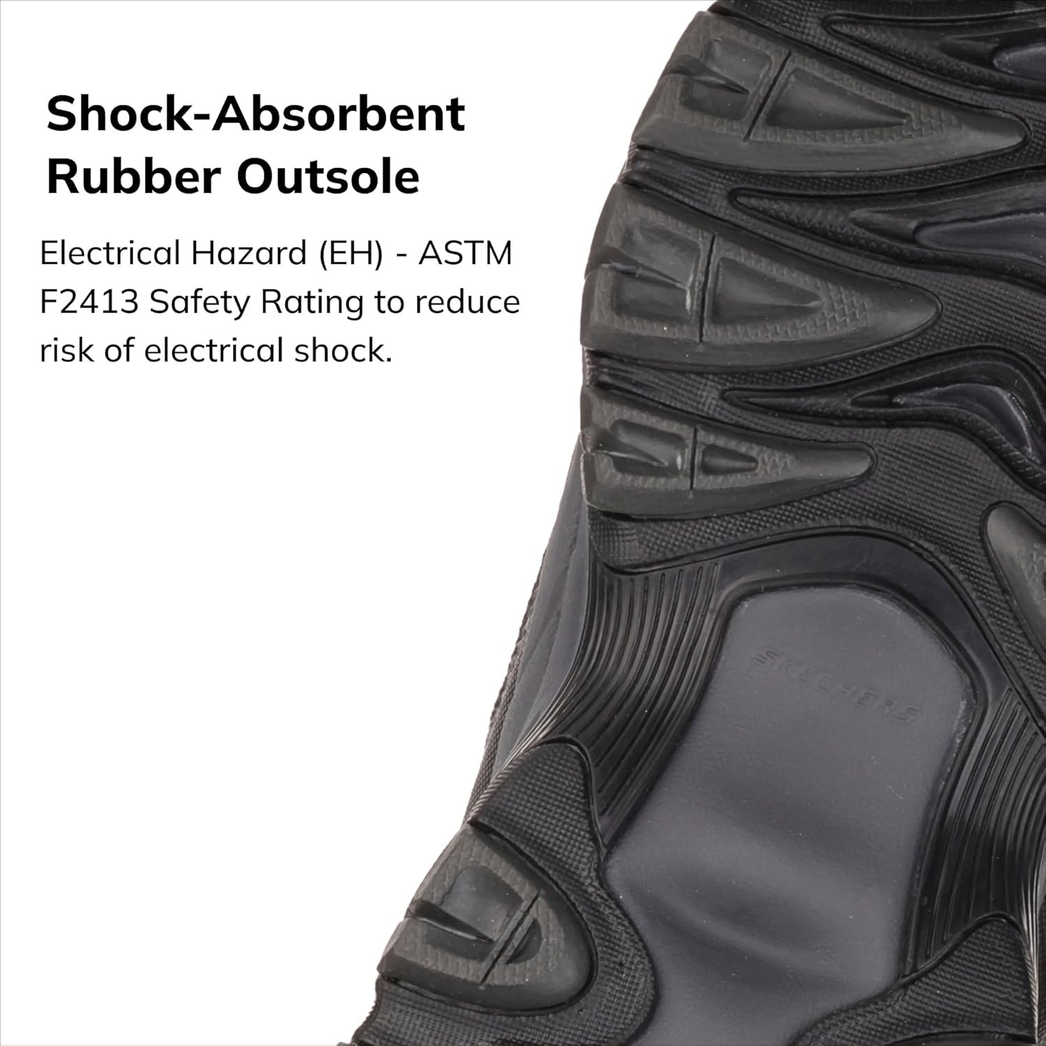 Skechers Men's Cankton Steel Toe Construction Shoe - Electrical Hazard Rated, Memory Foam - Image 3