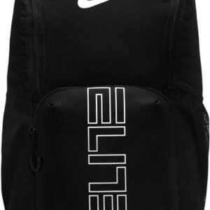 Nike, Unisex, Varsity Elite Backpack (32L), Black/Black/Metallic Silver, One Size