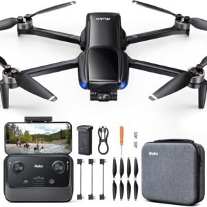 Ruko U11MINI 4K, Under 249g Pocket Drone with Camera for Adults 8K Photo 4K/30fps Video, 3-Axis Gimbal ElS, 20000ft Digital Transmission, FAA- Exempt (32-Min Flight)