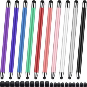 10Pack Stylus Pen,Stylus Pens for Touchscreen, 2-in-1High Precision and Sensitivity Stylus Pen for iPad,iPhone,Smartphones,Android and Tablets,All Universal Touch Screen Devices(10Stylus Pen+20 Tips)