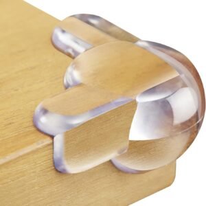 Corner Protectors for Baby (12 Pack) – Patented – New & Improved Edge Protector for Baby – Transparent Corner Protectors – Baby Safety Products to Baby Proof Corners and Edges