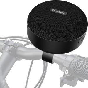 Onforu Bluetooth Bike Speaker, Portable Waterproof Bicycle Speaker with Handlebar Mount, Mini Wireless Outdoor Speaker for Bike, Scooter & Motorcycle, 5W Loud Sound, Bluetooth 5.0, 12H Playtime