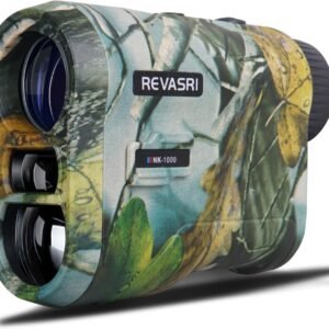 REVASRI Hunting Laser Rangefinder with Rechargeable Battery 1000 Yards Hunting Range Finder with Target Acquisition Technology Easy-to-Use Clear Accurate Rangefinders for Hunters