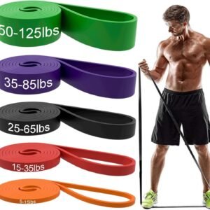 Resistance Bands, Pull Up Assist Bands – Workout Bands, Eexercise Bands, Long Resistance Bands Set for Working Out, Fitness, Training, Physical Therapy for Men Women