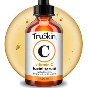 TruSkin Vitamin C Serum for Face – Anti Aging Face Serum with Hyaluronic Acid & Vitamin E – Brightening Formula for Improving Appearance of Dark Spots, Fine Lines & Wrinkles – All Skin Types, 2 Fl Oz