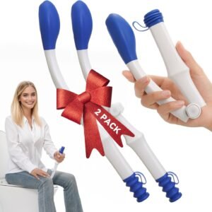Foldable Toilet Aid（2Pack）, Long Comfort Wipe Wand Bottom Buddy Toilet Self Tissue Aids for Toileting, Self Help Wipe Butt for Overweight People Limited Mobility,Elderly, Pregnancy