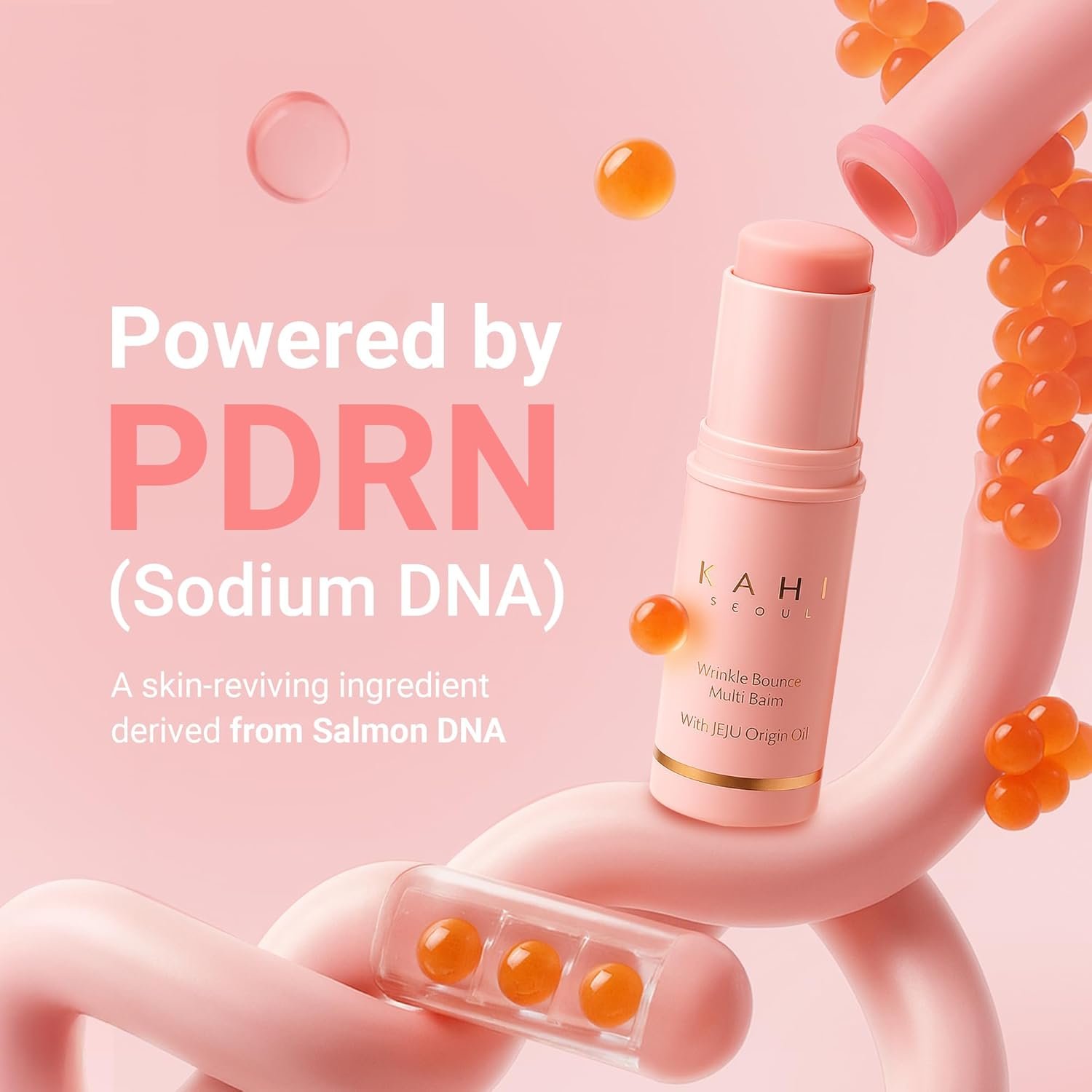 KAHI Wrinkle Bounce Multi Balm Stick | PDRN Collagen Wrinkle Stick | Korean Skin Care |All-in-One Hydrating Lip Balm Eye Cream Neck Cream Make Up Base & Face Mist Moisture Balm - Image 6