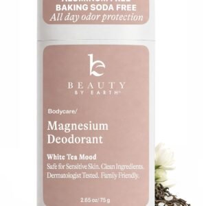 Aluminum Free Deodorant for Women – USA Made Natural Magnesium Deodorant with 55% Organic Ingredients, Baking Soda Free, Long-Lasting All-Day Odor Protection, Non-Irritating for Kids & Sensitive Skin