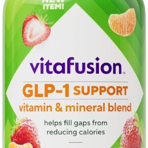 vitafusion GLP-1 Support Multivitamin, Vitamin and Mineral Blend, 15 Essential Nutrients, Citrus Berry Flavor, 90 Count, 45 Day Supply 