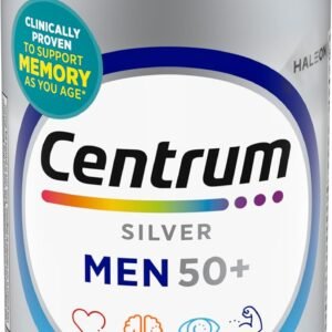 Centrum Silver Men’s 50+ Multivitamin with Vitamin D3, B-Vitamins, Zinc for Memory and Cognition – 200 Tablets