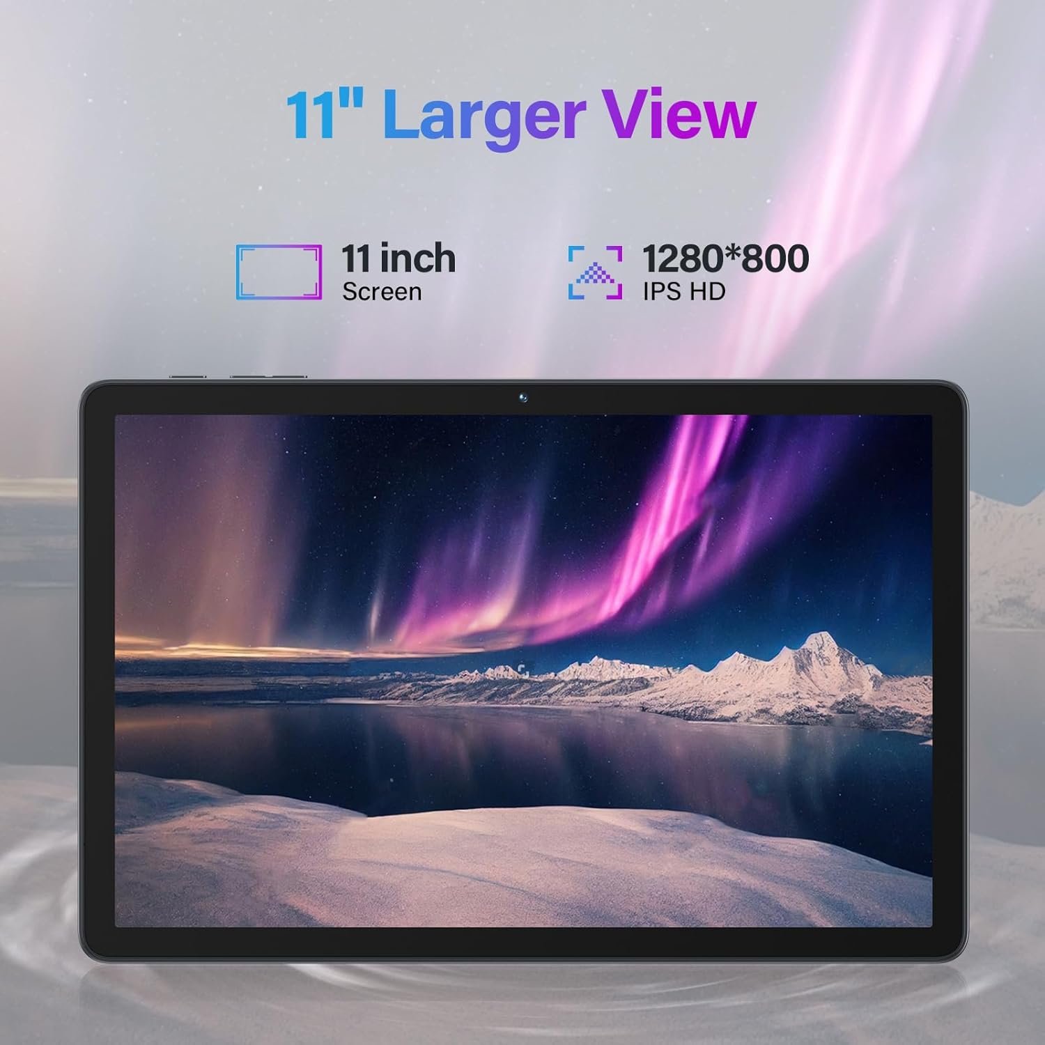 11 Inch-Android 15 Tablet 2026 Latest Update 16GB RAM 128GB ROM 1TB Expandion 5G WiFi Cellular 21MP Dual Camera Octa-core MTK8786.Gemini AI 2.0.Tablets with Keyboard,Mouse,protective film,Case-Gray - Image 3