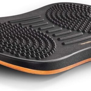 FEZIBO Standing Desk Mat Balance Board, Anti Fatigue Mat Standing Desk Office, Wobble Board with Ergonomic Design, Obsidian Black