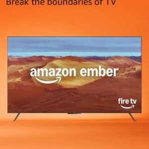 Amazon Ember 85″ Mini-LED Series with Fire TV (newest model), QLED 4K UHD smart TV, Dolby Vision IQ, 144hz gaming mode, Ambient Experience, hands-free with Alexa